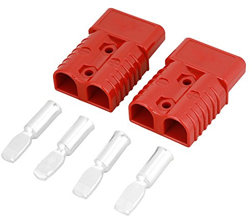 Construcción unificada de alta tensión del enchufe de conexión rápida de la batería roja de 175A 600V para el conector del cabrestante