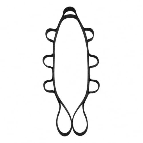 KraftBrüder KraftSchlinge - Daisy Chain – Hochbelastbare Fitness-Schlinge & Gewichtszug-Gurt für Krafttraining, Calisthenics & Dip-Belt Ersatz, Dehnung
