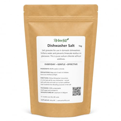 Dishwasher Salt, Pure Sodium Chloride Granules, 1kg