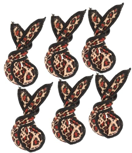 Gatuida Lot de 6 Bigoudis en Éponge Léopard pour Cheveux Rouleaux Mousse pour Boucler Outil Coiffure Femme Adapté Cheveux Courts à Longs pour Ondulations Naturelles Sommeil