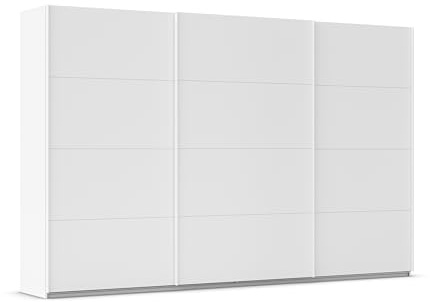 Rauch Möbel KULMBACH, Schwebetürenschrank, Farbe Weiß, Breite 360 cm | Kleiderschrank mit Schwebetüren, Schiebetüren, 3-türig, Zubehör Classic, für Schlafzimmer, Jugendzimmer, Garderobe, Flur