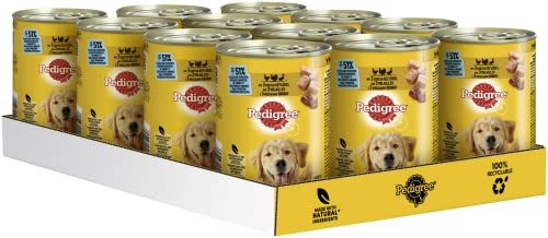 Pedigree | Adult Mit 3 Sorten Geflügel in Pastete | 12 x 400 g