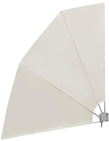 vidaXL Balkonfächer Creme 210x210cm Balkonsichtschutz Seitenmarkise Terrasse