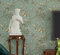 CCFENG PVC-Tapete Vintage Alten Vogel Tapete Muster Schlafzimmer Wohnzimmer Hintergrund Vliestapete Pastoralen Tapeten High-End-Aufkleber,LightBlue