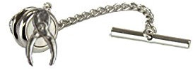 Giftsforall Krawattennadel mit Kette, 1,3 x 2,7 cm, gt258