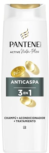 Pantene Pro-V Anti-Caspa Champú, Acondicionador y Tratamiento 3 en 1, Deja el Pelo Increíblemente Limpio, 300 ml