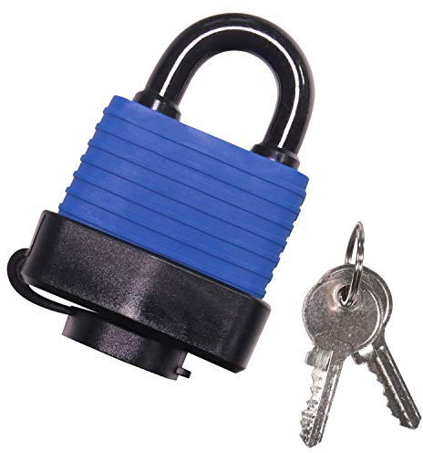 HMF 3505-02 - Lucchetto resistente alle intemperie, per esterni, antiruggine, 8 x 5 x 3 cm