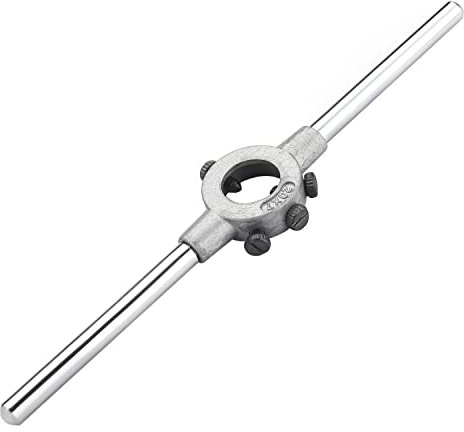 Utoolmart Schneideisen-Griffschlüssel, 20 mm × 7 mm, M4,5–6, metrisch, rund, Schneideisen-Halter, 1 Stück