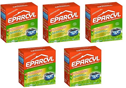 EPARCYL Lot de 5 Activateurs Naturel Fosse Septique – 20 sachets (4 mois de traitement) – Activateur Biologique Fosse Septique