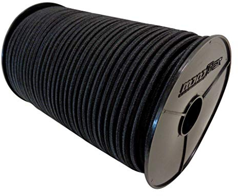 Gummiseil Expanderseil 6mm 20m mit PE Mantel in Schwarz Gummileine Planenseil Leine Gummischnur Gummikordel