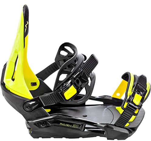 Fixation de Snowboard S230 du 37 au 41 Adulte - Enfant Noir/Jaune Mixte Raven