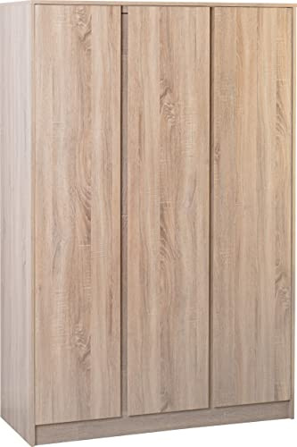 Seconique Malvern 3 Door Wardrobe in Sonoma Oak Effect