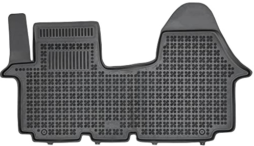 MOTOS Gummimatten Auto Fussmatte passt für Renault Trafic II 2001-2014 Verbessern Sie Ihren Reisekomfort mit Antirutschmatte Auto - Allwetter fußmatten Auto, Schutz vor Verschmutzung