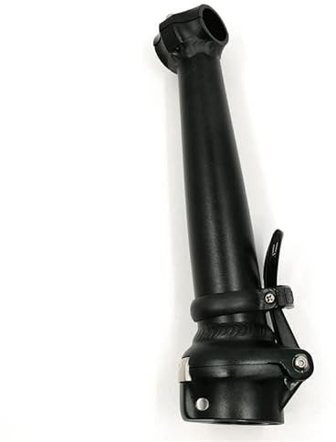 ETomey Lenkervorbau Klappradstiel 25.4mm-Lenker 28,6 mm-Gabel 21,5 cm Doppelmutter Fixieren nach innen, faltenden Stammrohr schwarz/Silber Fahrrad Vorbau (Color : 21.5cm Black)