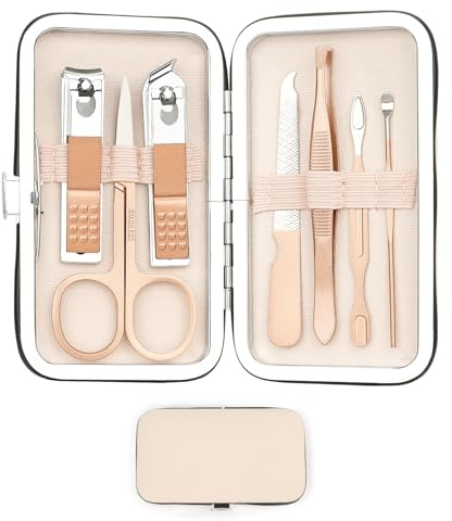 Kit Manucure,Set Manucure,Coupe Ongle,Ciseaux,Trousse Manucure,Kit Coupe Ongle,Kit Pedicure Professionnel,Ciseaux A Ongles,Nail Clipper,Kit Manicure Ongle Complet,Kit De Manucure,7pcs Manucure Kit