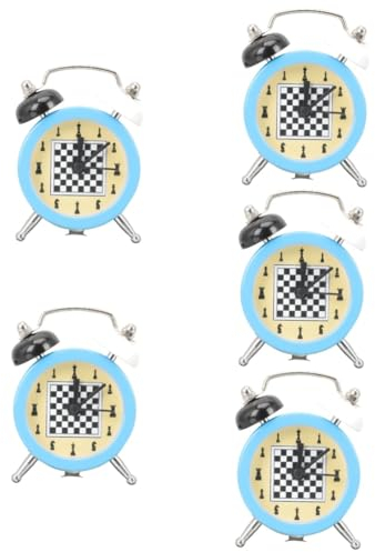 Alipis 5stücke Mini Alarm Clock Für Schachspiel Kompakte Tischuhr Mit Einfachem Design Batterie Betrieben Farbe Zufällig Für Nachttisch Und Schlafzimmer