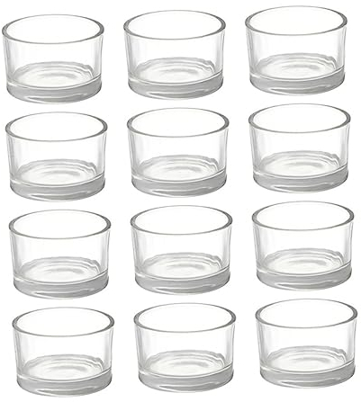 Alipis 12 Stück Kerzenhalter Aus Glas Verschiedene Votivkerzenbecher Teelichthalter Tafelaufsatz Für Heimdekoration Hochzeitsfeier