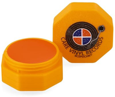 Turntable Stylus Cleaner, Phonograph Needle Cleaner Gel Pencil Cleaner Anti Static Recorder Stylus Cleaner,Stylus Dust Buster,Orange.