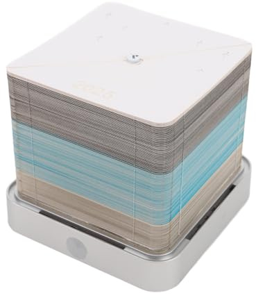 3D Kalender 2025 Papierschnitzerei Design, Astronaut Motiv Hochwertiges Papiermaterial Stabile Kunststoffbox 9x9x7,8cm Astronaut Überraschungsmoment Für Familie Freunde Geburtstag Jubiläum