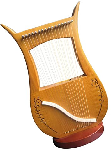 KUOYTT Lyra-Harfe, 16-saitige Harfe, 19-saitige Harfe, 24-saitige Harfe, tragbares Lyra-Instrument (Farbe: 16 Töne 1)