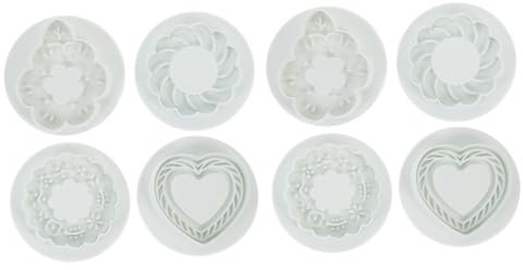 ABOOFAN 2sets Cookie Mold for Baking Reusable Festive Cookie Stamps Perfect for Parties Special Occasions 4pcs*2