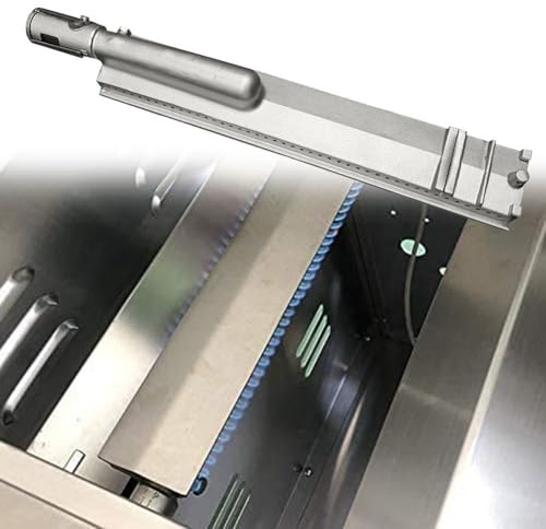 Lot de 2 brûleurs de barbecue en acier inoxydable, tête de four moulé sous pression, compatible avec le propane et le gaz naturel