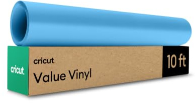 Cricut Selbstklebendes Vinylfolie Plotter - Plotterfolie Vinyl Permanent Rolle, Selbstklebende Folie (30.5x3m cm, Himmelblau)