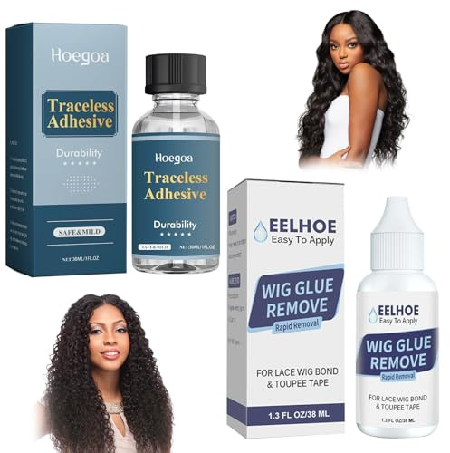 Hautkleber & Entferner,30ml Hautkleber Gesicht+38ml Adhesive Remover,für überzeugenden Halt und Schonende Entfernung,Halloween Schminke Hautkleber für Gesicht,Haut,Körper,Cosplay
