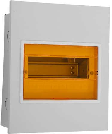 Angoily Coffret Électrique Voies avec Base Fer Robuste Boîte de Dérivation Étanche pour Disjoncteur Fenêtre Transparente pour Surveillance Intérieure et Extérieure Protection Distribution