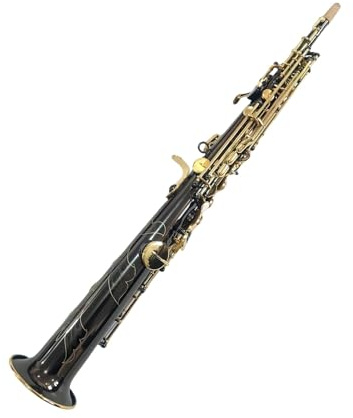 Altsaxophone Anfänger-Profi-Sopransaxophon In Schwarz-Nickel-Gold-Klappe B-Dur