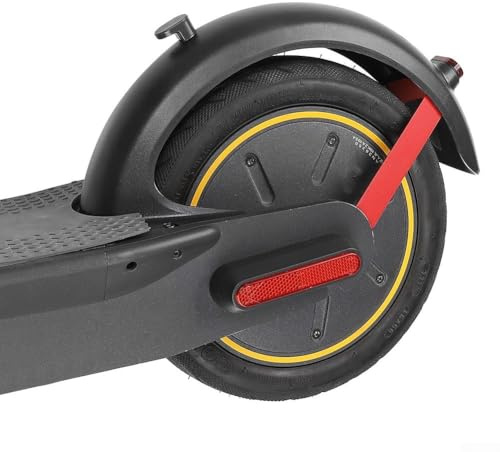 Zilimontt Support de garde-boue arrière pour scooter électrique MAX - Support en métal, pour une construction durable en acier, compatible avec les scooters électriques MAX Series (rouge)