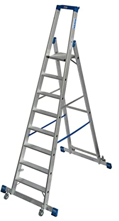 Krause niveaux de échelle double avec traverse 8 marches