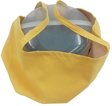 Biona Tasche für Kuchen/Torten ø 36 cm Höhe 20 cm für div. Behälter, Transporttasche, Transportbox, Transportbehälter, Kuchentasche (gelb)