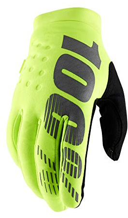 100% Erwachsene Brisker Handschuhe, Neon Gelb, L