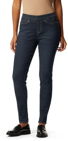 Levi Strauss Signature Gold Women's Totally Shaping Pull-on Skinny Jeans Mid-Rise Stretch Denim (Available in Plus Size), Stormy Sky, 2 Medium