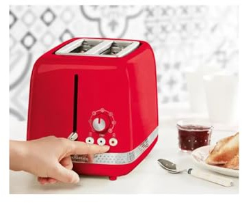 Moulinex LT300510 - Tostadora de 2 ranuras 850 W, color rojo