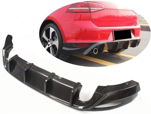 Heckstoßstange Lippe Diffusor Spoiler für VW Golf 7 GTI 2014-2016, Heckschürzen Heckspoiler Lippenhalterung Chassis Splitter, Auto Modifiziertes Zubehör