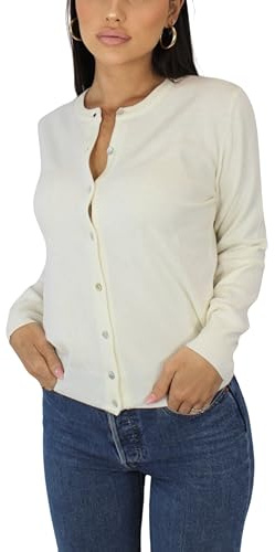 Win's - Chaleco de cachemira para mujer, fabricado en Italia, gris, M