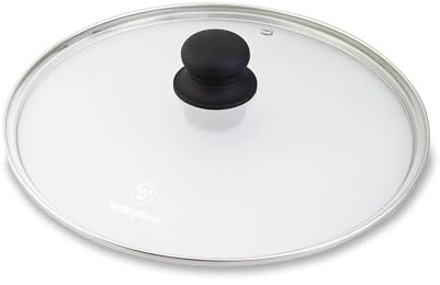 Westinghouse Pfannendeckel Ø 24 cm, Robustes Hartglas für modernes Sichtkochen, Mit Dampföffnung und stoßfestem Rand, Hitzeresistent und spülmaschinengeeignet