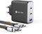 NOVOO Caricabatterie USB C da 120W con 1M cavi PD 100W Type-C, Caricatore compatto PPS GaN III a 3 porte, per MacBook Pro 14'', Dell XPS 13, iPad Pro, iPhone 16, Galaxy S23, Note 20, Apple Watch