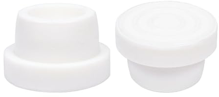 Lot de 2 échelles de piscine en caoutchouc - Avec bouchons en caoutchouc - Accessoires de piscine - Tampons d'échelle blancs