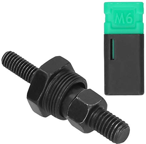 Haosie Rivet Nut Gun Head, Rivet Gun Head M6 Thread Replacement Mandrel | Black Alloy Steel, for Manual Rivet Nut Gun