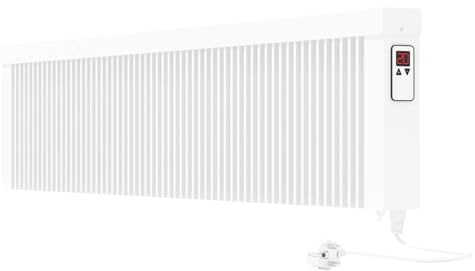 eVARMO Areo Direct Base 1600 W Elektroheizung – Elektrische Flächenspeicherheizung mit Schamottkern – Digitale Thermostatsteuerung mit App – WLAN-fähiger Heizkörper zur Wandmontage