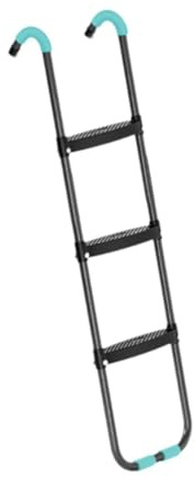 Hellery per Trampolino, Scale per Trampolino con Gradini Larghi, Facile Montaggio, Accessori per Trampolino, da Arrampicata per Ragazzi E Ragazze, 3 passaggi