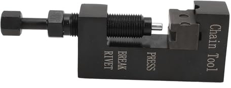 Interruptor de cadena de acero resistente con remachado prensado y desmontaje para cadenas de motocicleta ATV 520 525 530, juego de cortador de cadena de metal de fácil almacenamiento con yunque