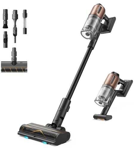 DREAME Z20 Cordless Vacuum Cleaner, Smart Vacuum Cleaner with 250AW Powerful Suction, Up to 90 Minutes Runtime, Versatile for All Surfaces, Handheld Feature for Hard Floors, Carpets & Sofas