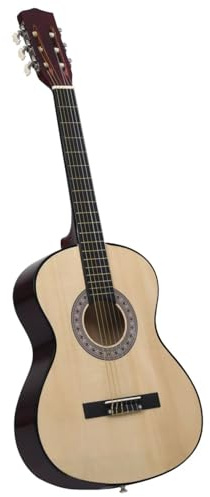 Juroupi Konzertgitarre für Anfänger, 4/4, 39 Lindenholz, klassische Gitarre, klassische Gitarre für Anfänger, klassische Gitarre, Junior-Gitarre, Anfänger, 70106