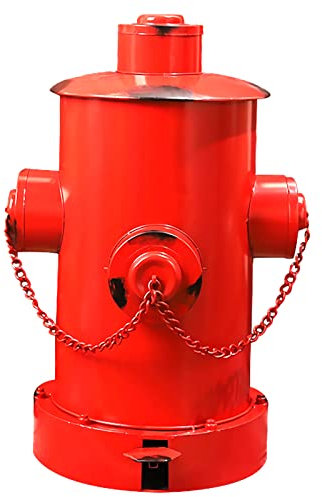 Poubelle vintage en métal avec couvercle et pédale - Design rétro - Poubelle intérieure amovible - 25 L 35 L 55 L - Rouge - Pour salle de bain, cuisine, bureau