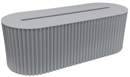 Scatola di immagazzinaggio per cavi, grande scatola portacavi con coperchio in plastica contenitore per rifiuti domestici protezione per bambini 33 x 13 x 12 cm (blu)