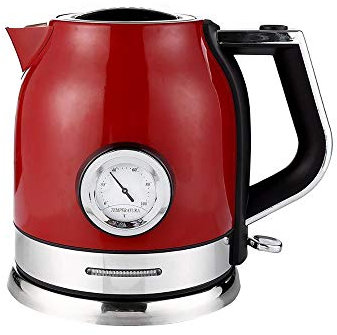 KXQYIKYI Hervidor eléctrico de Acero Inoxidable de 1,8 l para el hogar con medidor de Control de Temperatura del Agua Tetera de Calentamiento rápido (Color: Paquete de 3) Esperanza